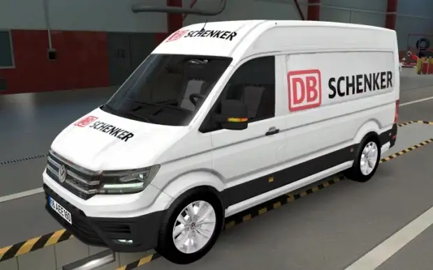 ETS2 - Volkswagen Crafter DB Schenker Skin (1.43.x) ETS2 - Volkswagen Crafter DB Schenker Skin (1.43.x)