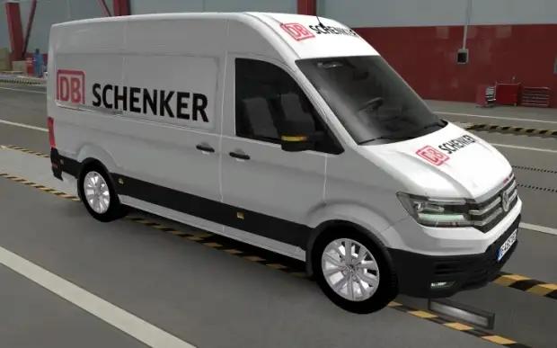 ETS2 - Volkswagen Crafter DB Schenker Skin (1.43.x) ETS2 - Volkswagen Crafter DB Schenker Skin (1.43.x)