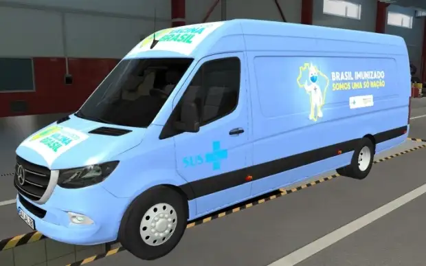 ETS2 - Mercedes-Benz Sprinter 2021 Covid-19 Skin (1.43.x) ETS2 - Mercedes-Benz Sprinter 2021 Covid-19 Skin (1.43.x)