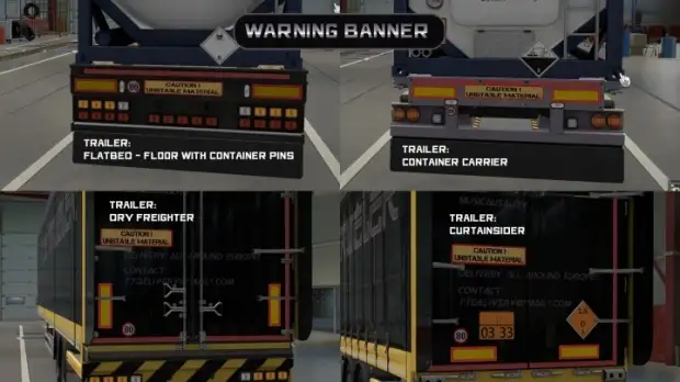 ETS2 - TimeTraveler Hazard Paintjob Pack Vanilla V1.03 (1.42.x) ETS2 - TimeTraveler Hazard Paintjob Pack Vanilla V1.03 (1.42.x)