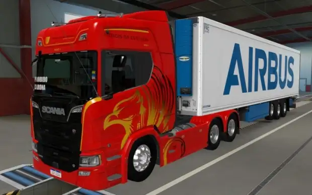 ETS2 - SCS Trailer Krone Cool Liner Airbus Skin (1.42.x) ETS2 - SCS Trailer Krone Cool Liner Airbus Skin (1.42.x)