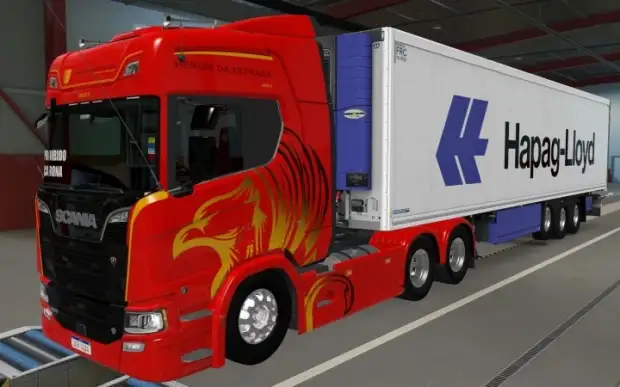 ETS2 - SCS Trailer Krone Cool Liner Hapag Lloyd White Skin (1.42.x) ETS2 - SCS Trailer Krone Cool Liner Hapag Lloyd White Skin (1.42.x)