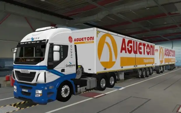 ETS2 - Owned Trailers SCS Aguetoni Transportes Skin (1.42.x) ETS2 - Owned Trailers SCS Aguetoni Transportes Skin (1.42.x)