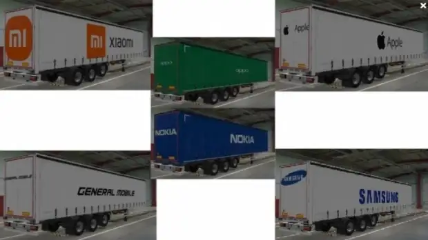 ETS2 - Phone Brand Trailer Skins V1.0 (1.41.x) ETS2 - Phone Brand Trailer Skins V1.0 (1.41.x)