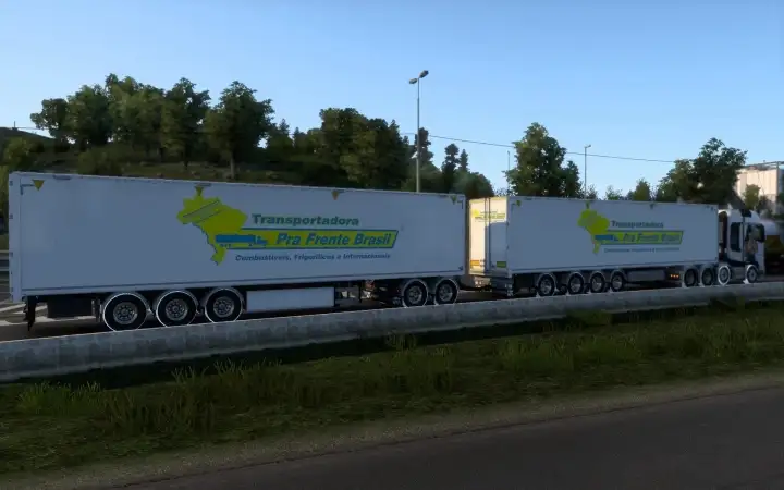 ETS2 - Kraker Walkingfloor Transportadora PRA Frente Brasil Skin (1.41.x)