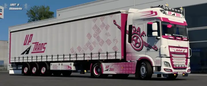 ETS2 - U.P. Trans DAF XF E6 Skin Pack V1.0 (1.41.x) ETS2 - U.P. Trans DAF XF E6 Skin Pack V1.0 (1.41.x)