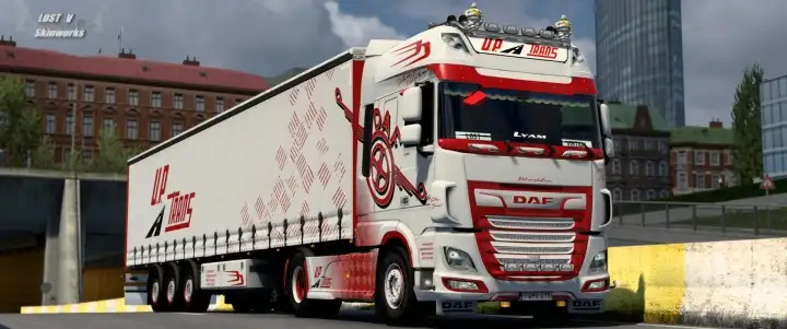 ETS2 - U.P. Trans DAF XF E6 Skin Pack V1.0 (1.41.x) ETS2 - U.P. Trans DAF XF E6 Skin Pack V1.0 (1.41.x)