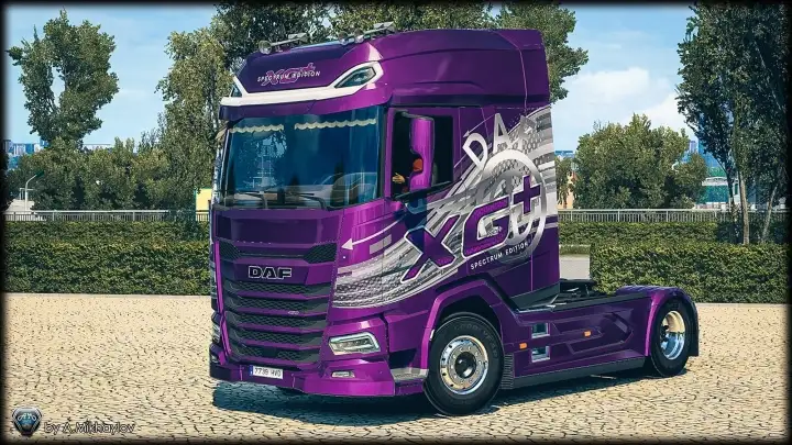 ETS2 - DAF 2021 Spectrum Edition Multicolor Skin Pack V1.0 (1.40.x)