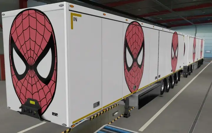 ETS2 - Owned Trailers SCS Spider-Man Skin (1.40.x)