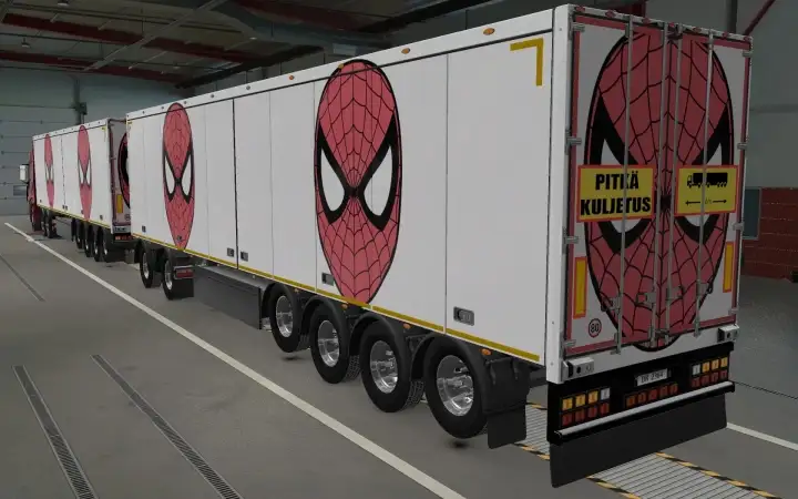 ETS2 - Owned Trailers SCS Spider-Man Skin (1.40.x)