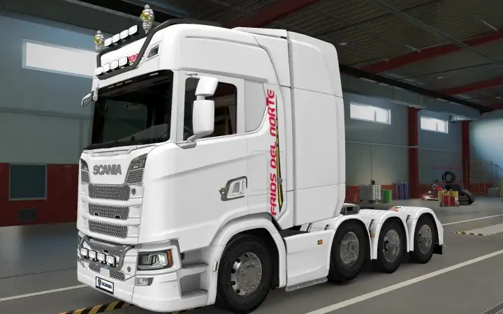 ETS2 - Scania S 2016 8x4 Frios Del Norte Skin (1.40.x) ETS2 - Scania S 2016 8x4 Frios Del Norte Skin (1.40.x)