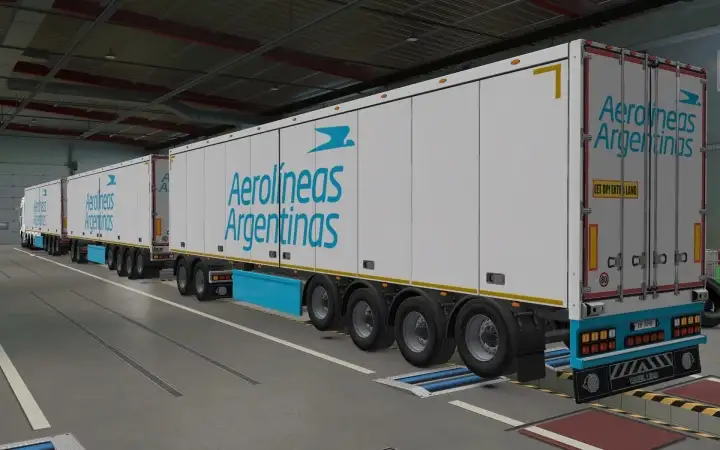 ETS2 - SCS Trailers Aerolineas Argentina Skin (1.40.x) ETS2 - SCS Trailers Aerolineas Argentina Skin (1.40.x)