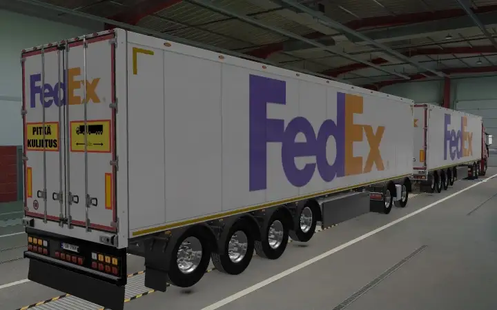 ETS2 - Owned Trailers SCS Fedex Skin (1.40.x)