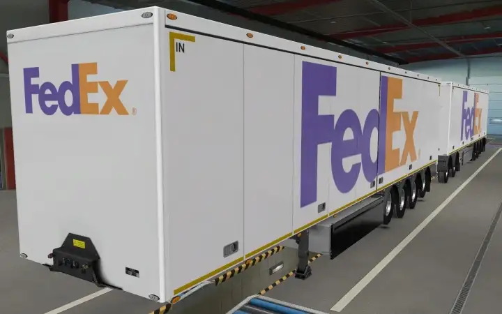 ETS2 - Owned Trailers SCS Fedex Skin (1.40.x)