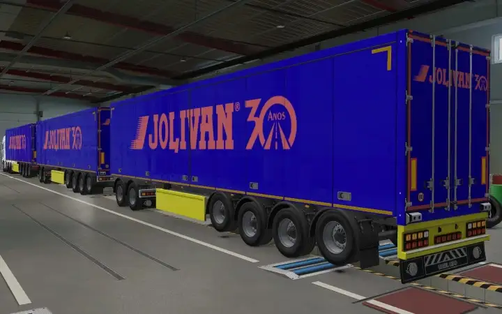 ETS2 - SCS Trailers Transportadora Jolivan 30 Anos Skin (1.40.x)
