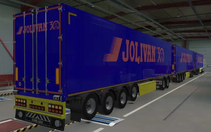 ETS2 - SCS Trailers Transportadora Jolivan 30 Anos Skin (1.40.x)