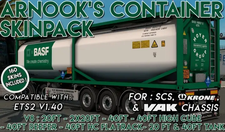 ETS2 - SCS Containers Skin Project V8.0 (1.40.x) ETS2 - SCS Containers Skin Project V8.0 (1.40.x)