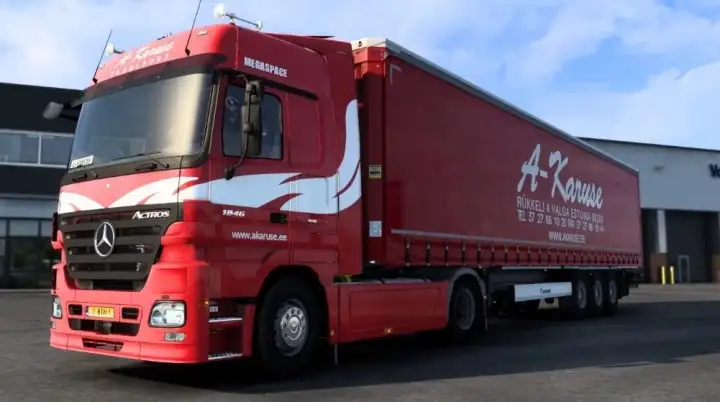 ETS2 - A-Karuse Transport Mercedes Actros MP2 Combo V1.0 (1.40.x)