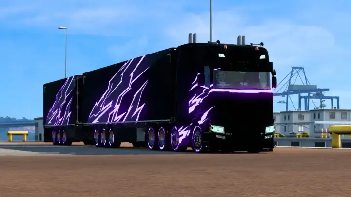 ETS2 - Glowing Trucks and Trailers (MP) 1.40.x ETS2 - Glowing Trucks and Trailers (MP) 1.40.x