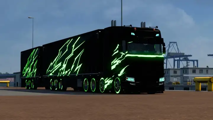 ETS2 - Glowing Trucks and Trailers (MP) 1.40.x ETS2 - Glowing Trucks and Trailers (MP) 1.40.x