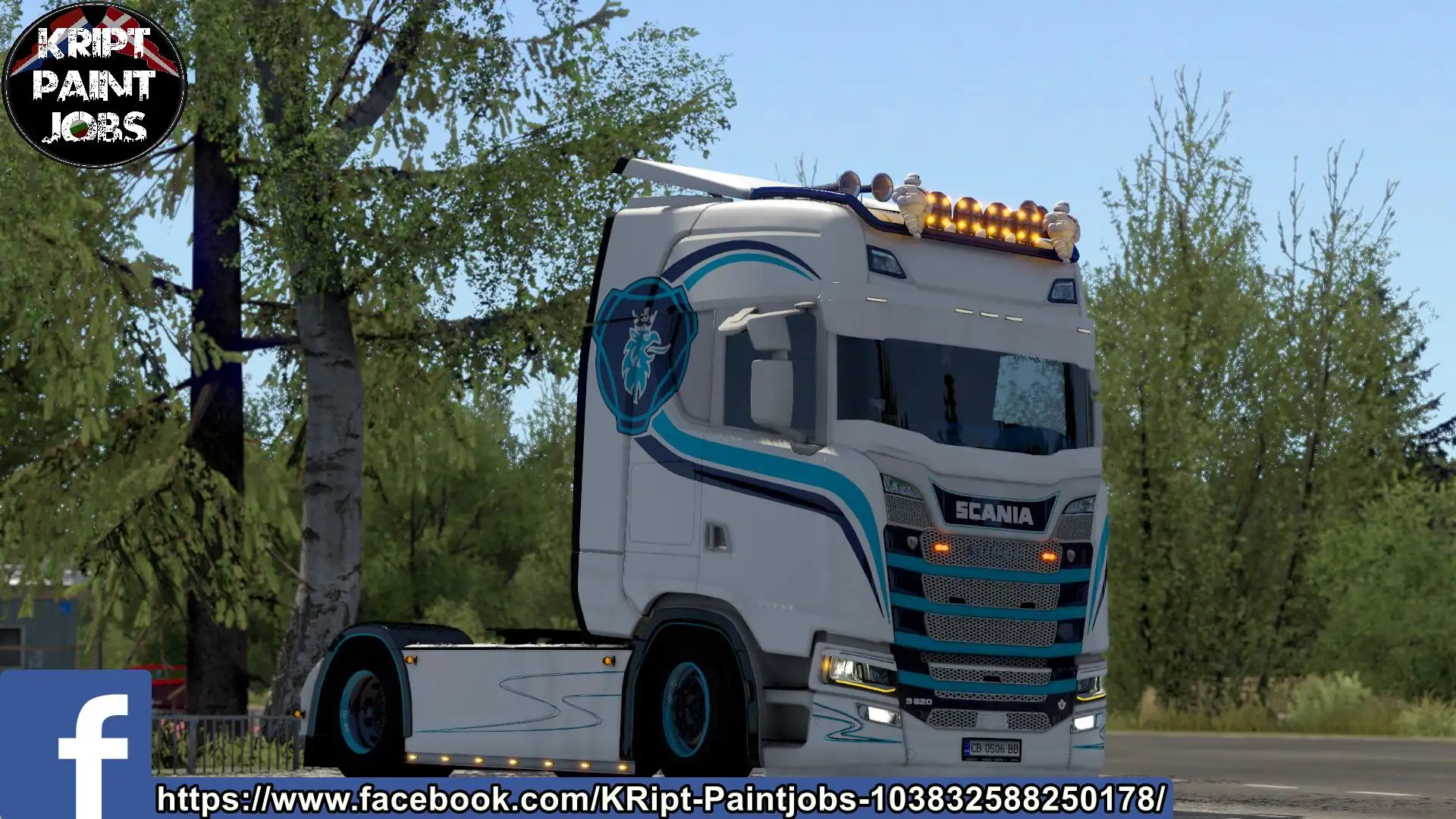ETS2 - Scania S Blue Lines Skin V1.0 (1.40.x) ETS2 - Scania S Blue Lines Skin V1.0 (1.40.x)