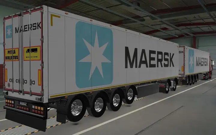 ETS2 - Owned Trailers for SCS Maersk White Skin (1.40.x) ETS2 - Owned Trailers for SCS Maersk White Skin (1.40.x)