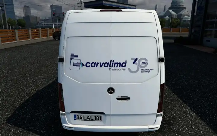 ETS2 - Mercedes-Benz Sprinter 2021 Carvalima Transportes 30 Anos Skin (1.40.x)