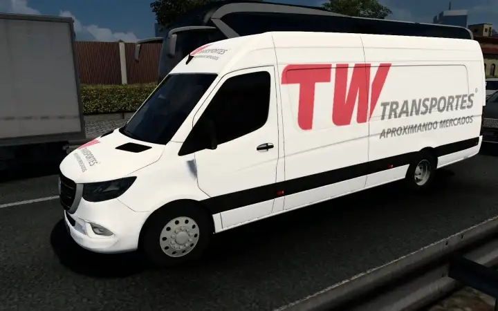 ETS2 - Mercedes-Benz Sprinter 2021 TW Transportes Skin (1.40.x) ETS2 - Mercedes-Benz Sprinter 2021 TW Transportes Skin (1.40.x)