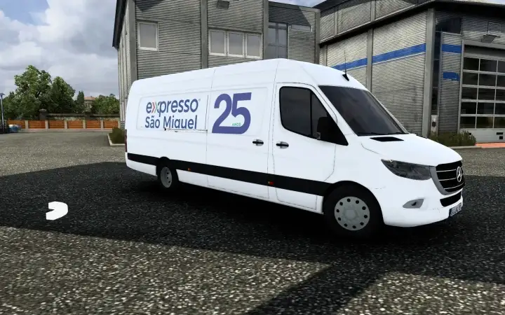 ETS2 - Mercedes-Benz Sprinter 2019 Expresso Sao Miguel 25 Anos Skin (1.40.x)