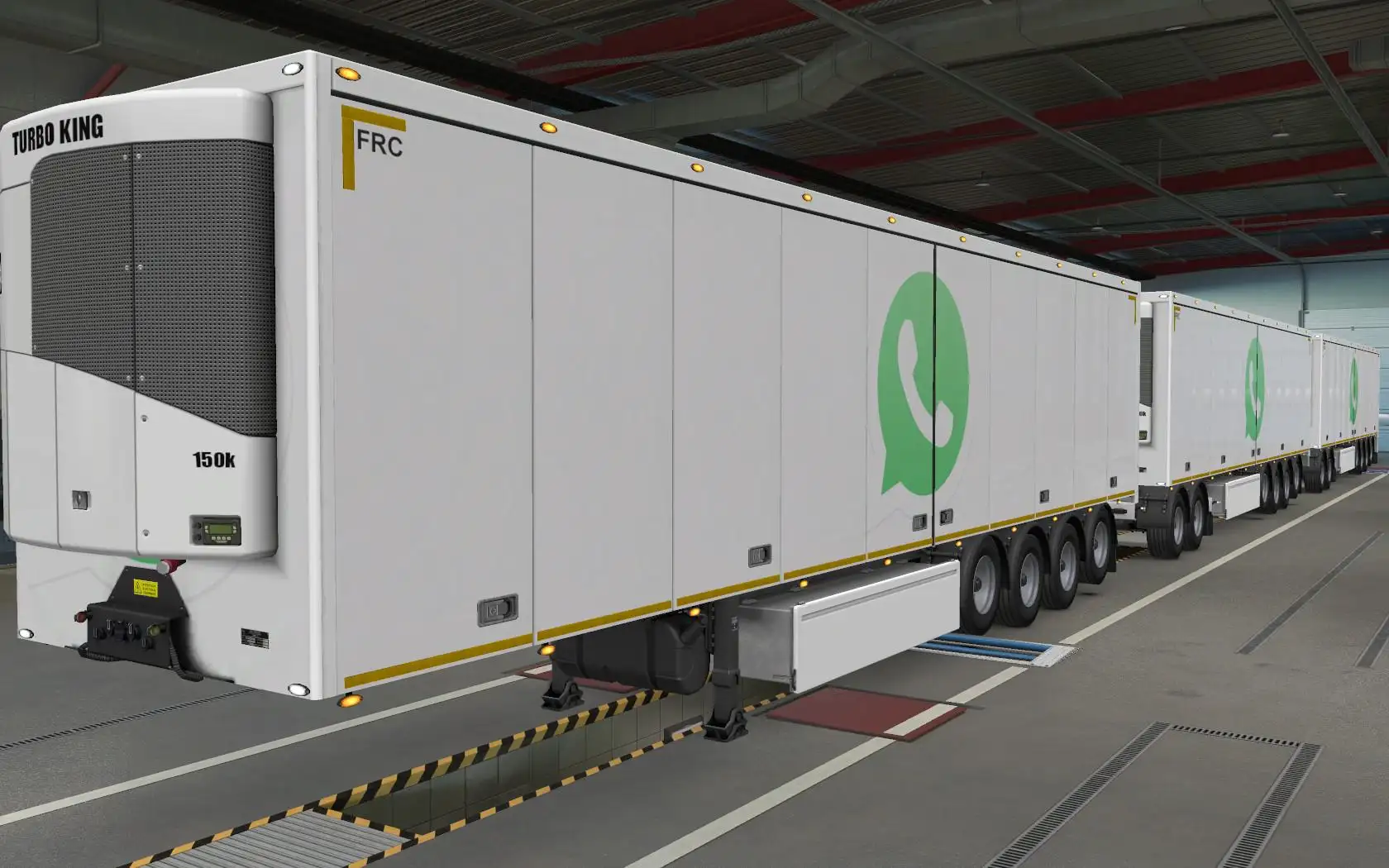 ETS2 - Owned Trailers SCS Whatsapp White Skin (1.40.x)