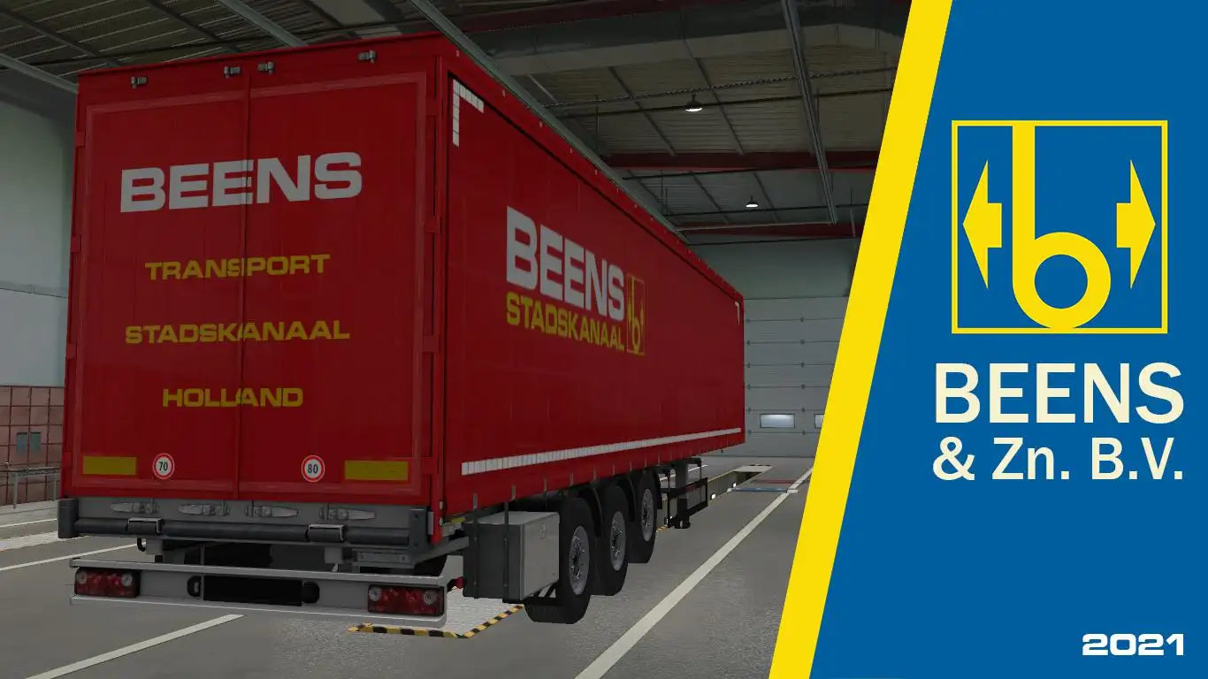 ETS2 - Beens & ZN B.V. Stadskanaal for Schwarzmuller Curtain V1.0 (1.39.x) ETS2 - Beens & ZN B.V. Stadskanaal for Schwarzmuller Curtain V1.0 (1.39.x)