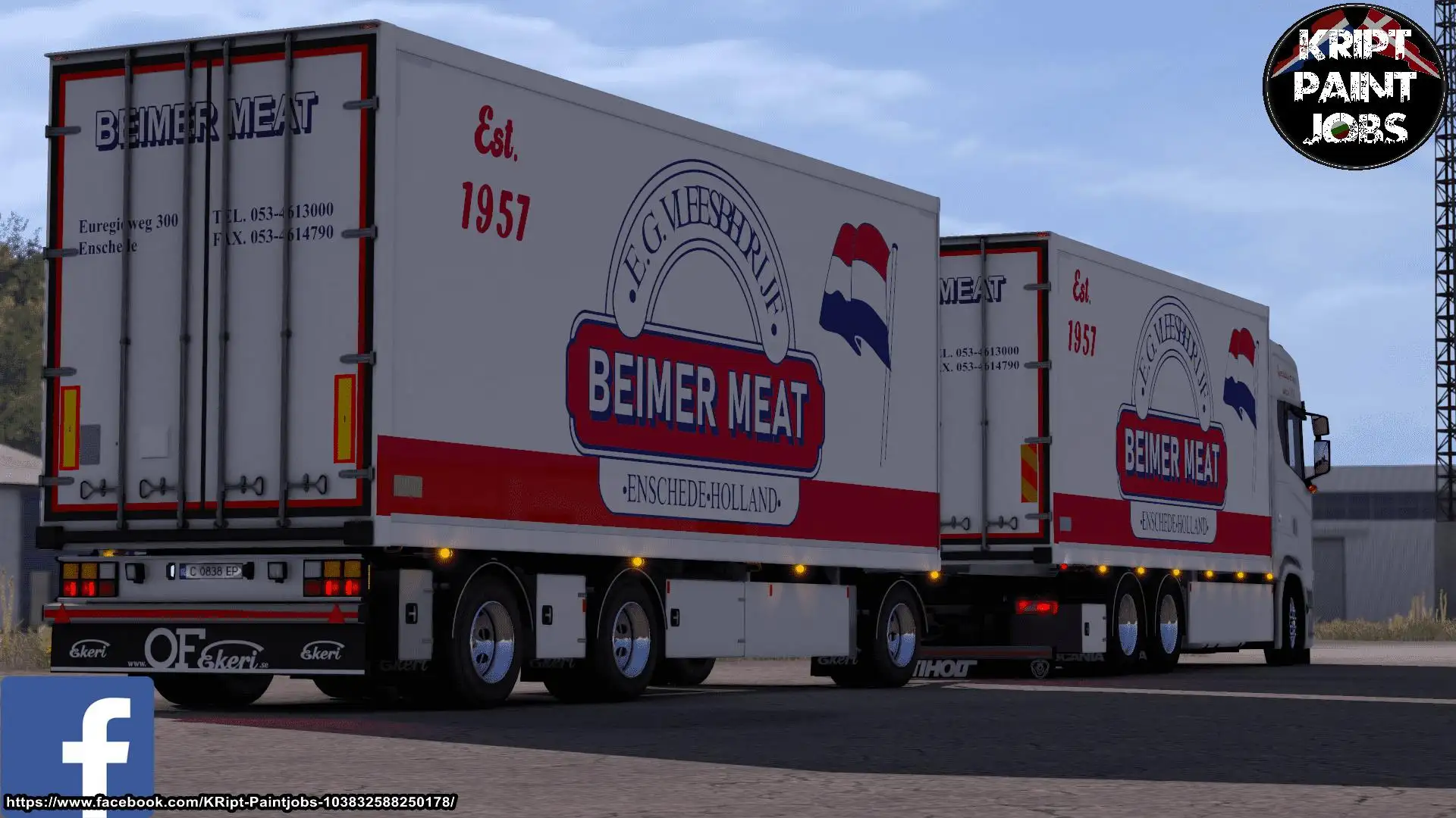 ETS2 - Beimer Meat Skin for Scania S V1.0 (1.39.x) ETS2 - Beimer Meat Skin for Scania S V1.0 (1.39.x)