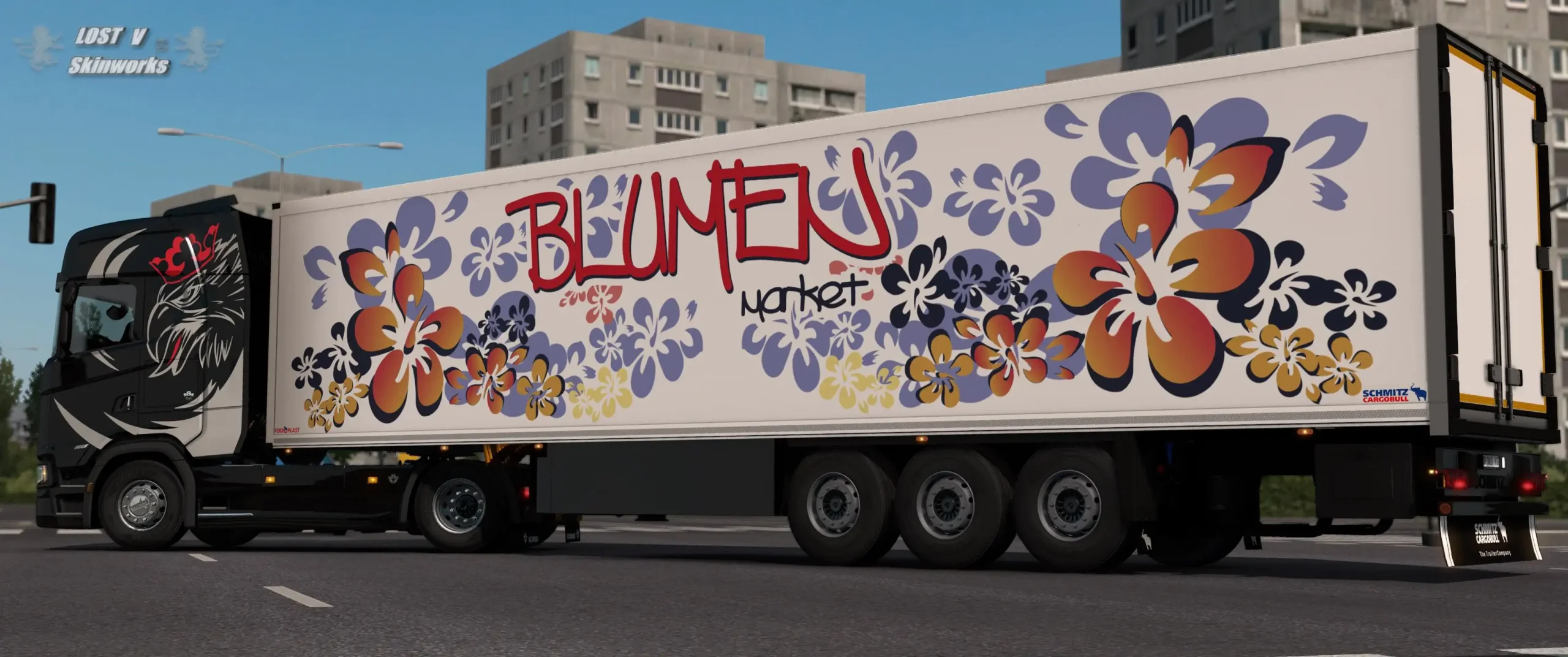 ETS2 - Scania S Blumen Market Skin Pack V1.0 (1.39.x)