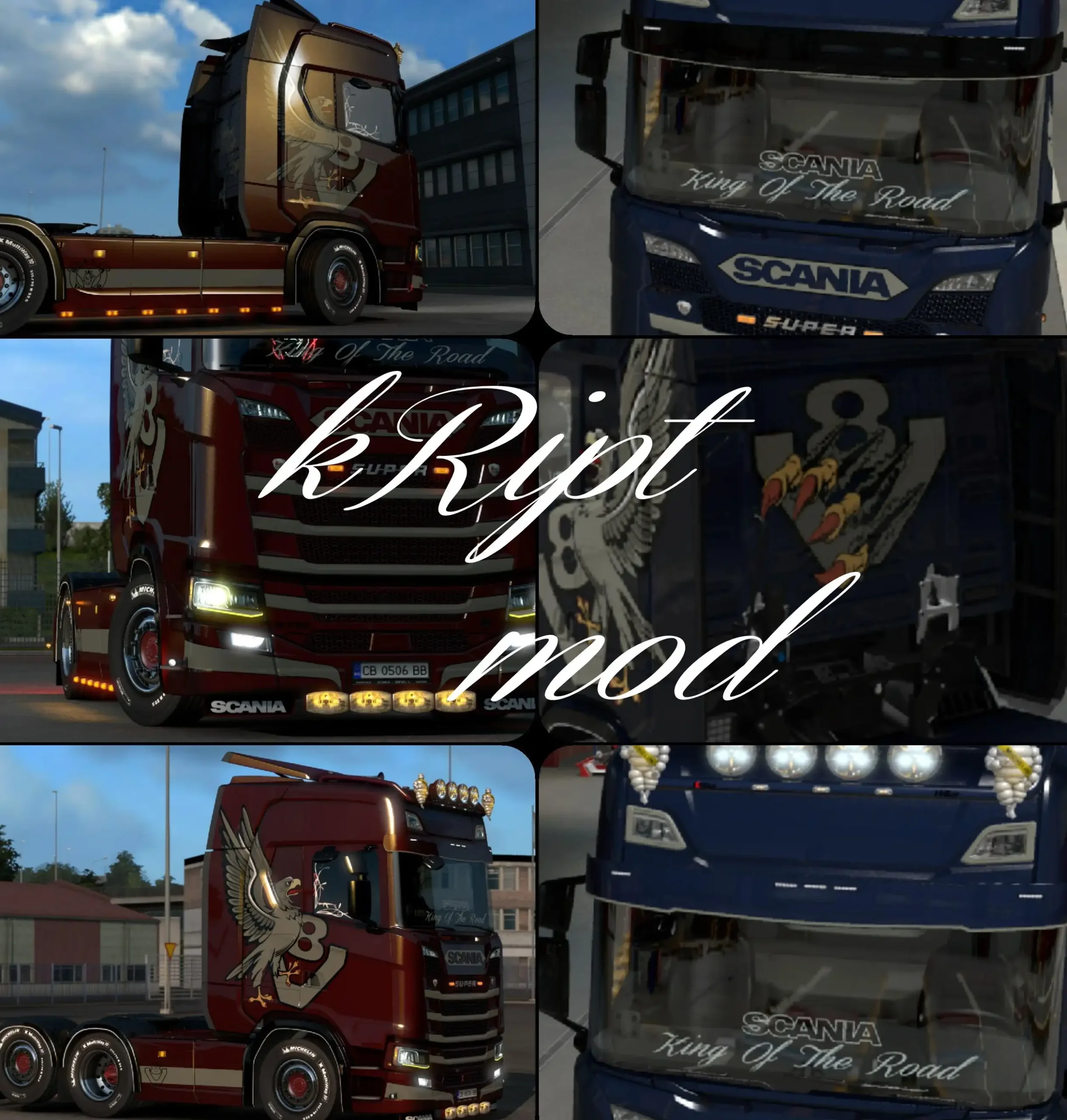 ETS2 - GriFFin V8 Metalic Multicolor V1.0 (1.38.x)