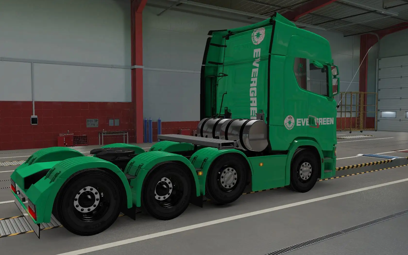 ETS2 - Scania S 2016 8x6 Evergreen Green Skin (1.39.x)