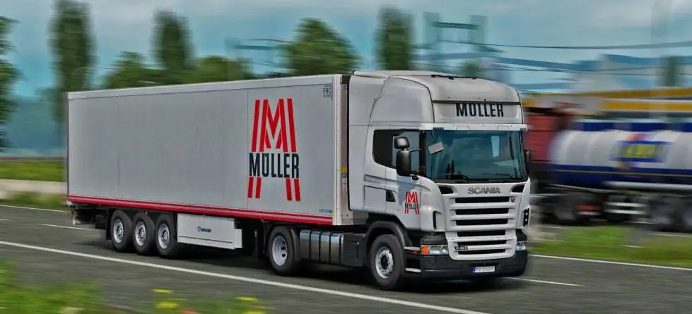 ETS2 - Muller Transporte Scania and Coolliner Skin V1.0 (1.38.x) ETS2 - Muller Transporte Scania and Coolliner Skin V1.0 (1.38.x)
