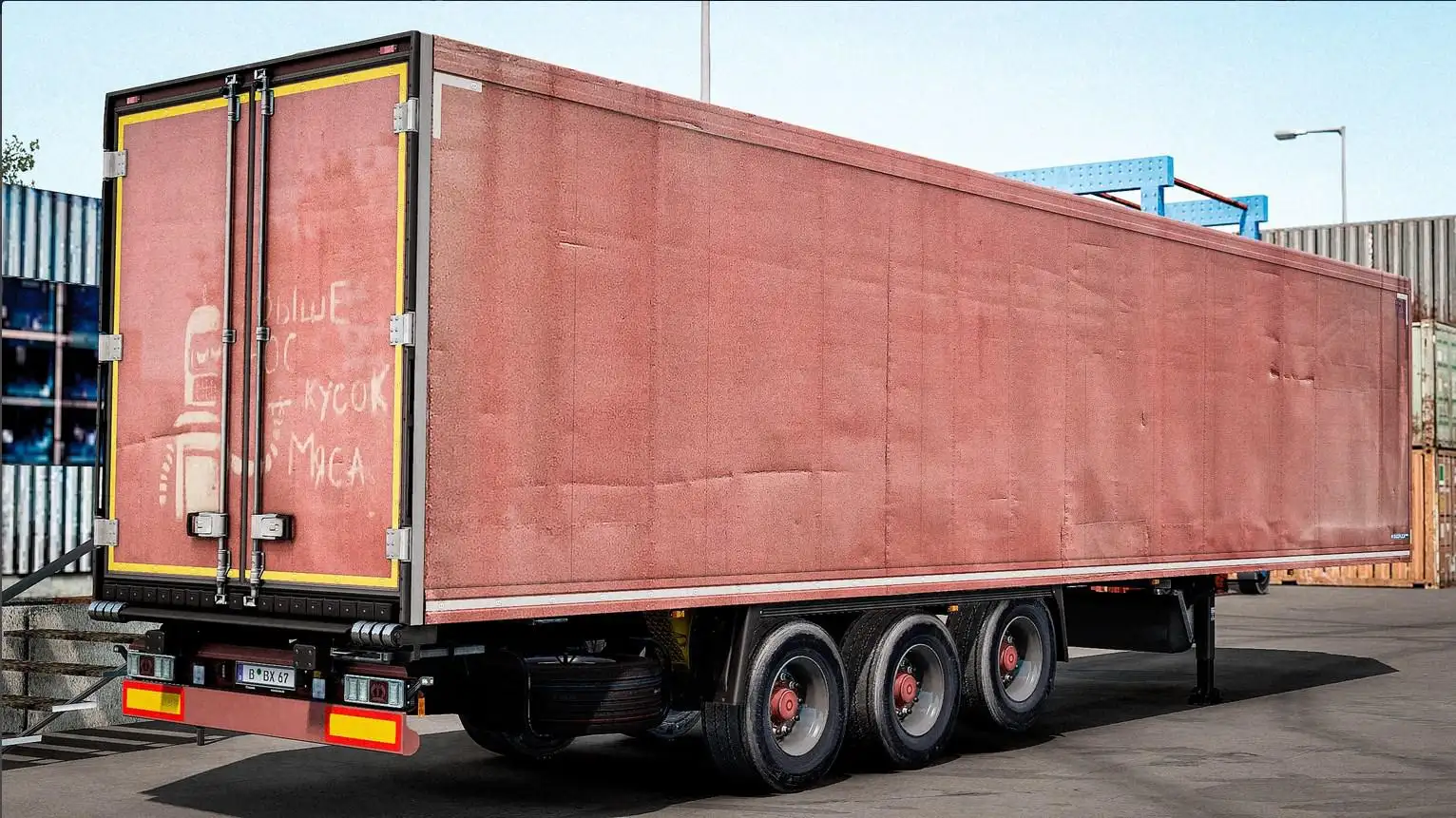 ETS2 - Old Red Trailer for Your Own Krone Trailer V1.0 (1.38.x) ETS2 - Old Red Trailer for Your Own Krone Trailer V1.0 (1.38.x)