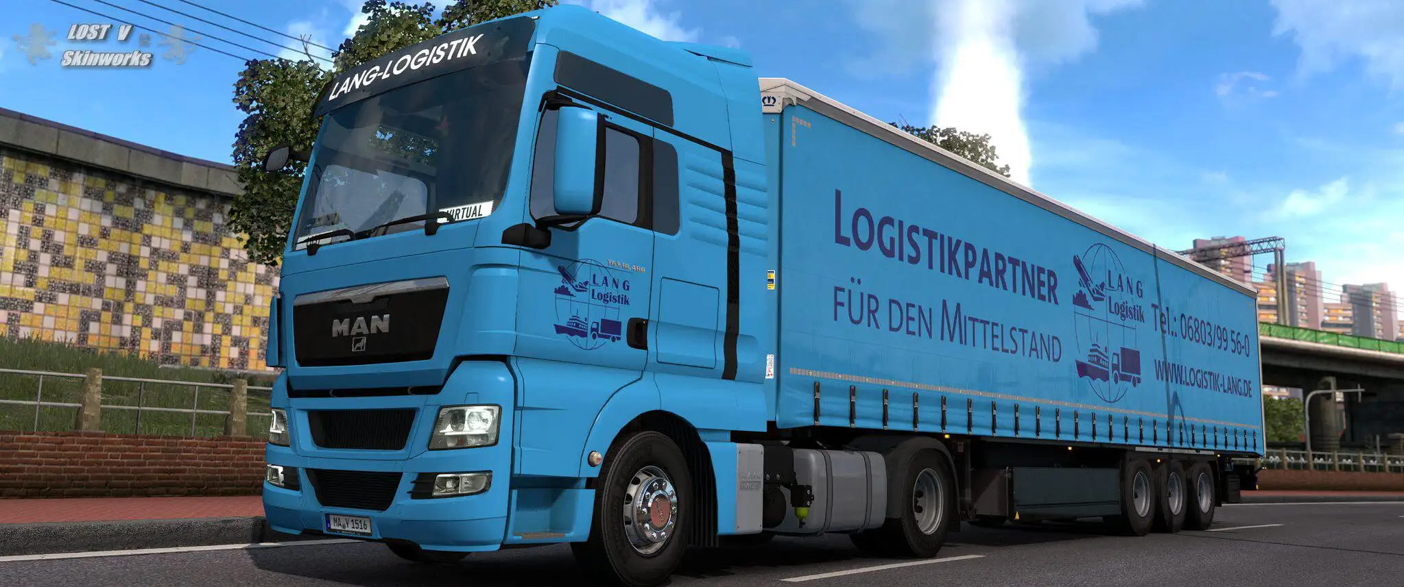 ETS2 - Man Tgx Lang Logistik Combo Skin (1.38.x) ETS2 - Man Tgx Lang Logistik Combo Skin (1.38.x)