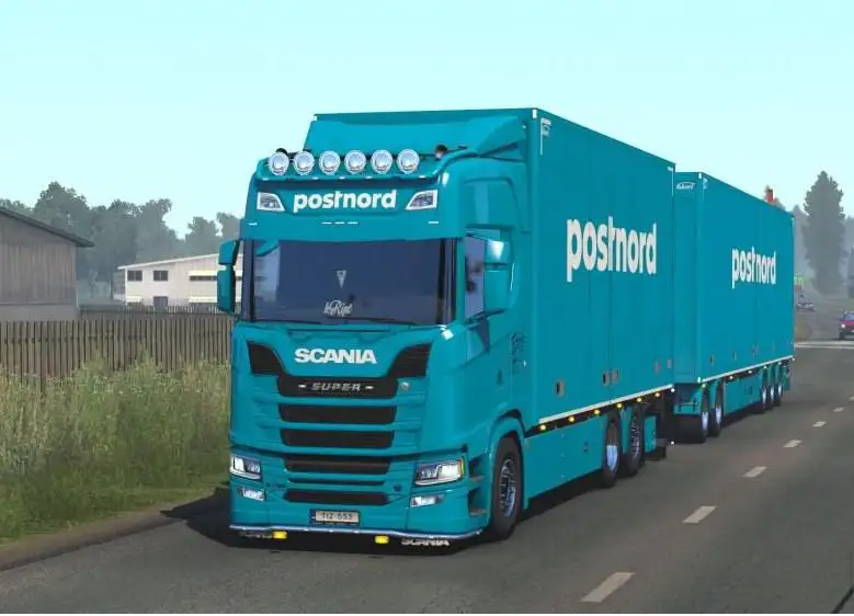ETS2 - Postnord Tandem Skin for Scania NG V1.0 (1.38.x) ETS2 - Postnord Tandem Skin for Scania NG V1.0 (1.38.x)