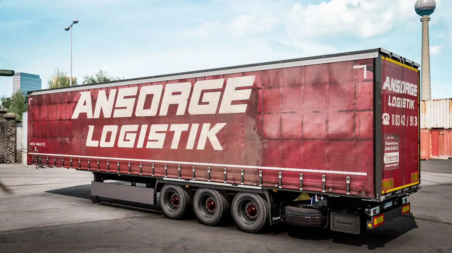 ETS2 - Ansorge Logistik for Your Krone Trailer V1.0 (1.38.x)