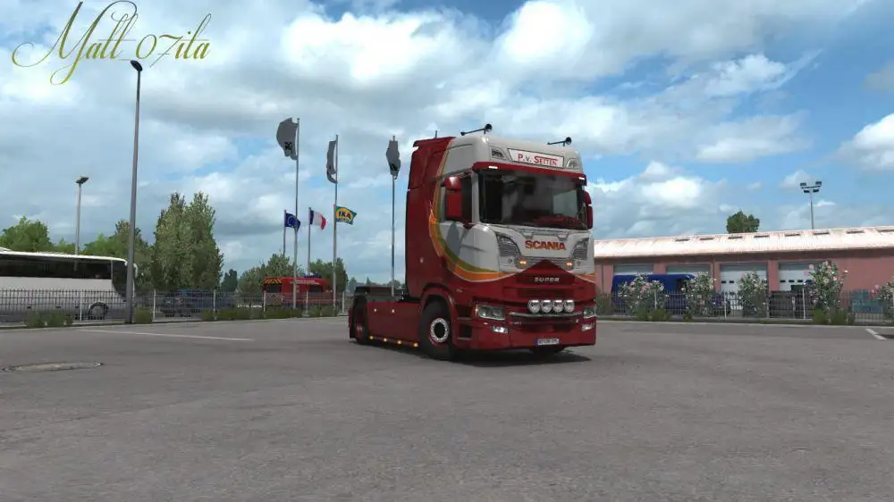 ETS2 - Scania NG Van Setten Transport Skin V1.0 (1.38.x)