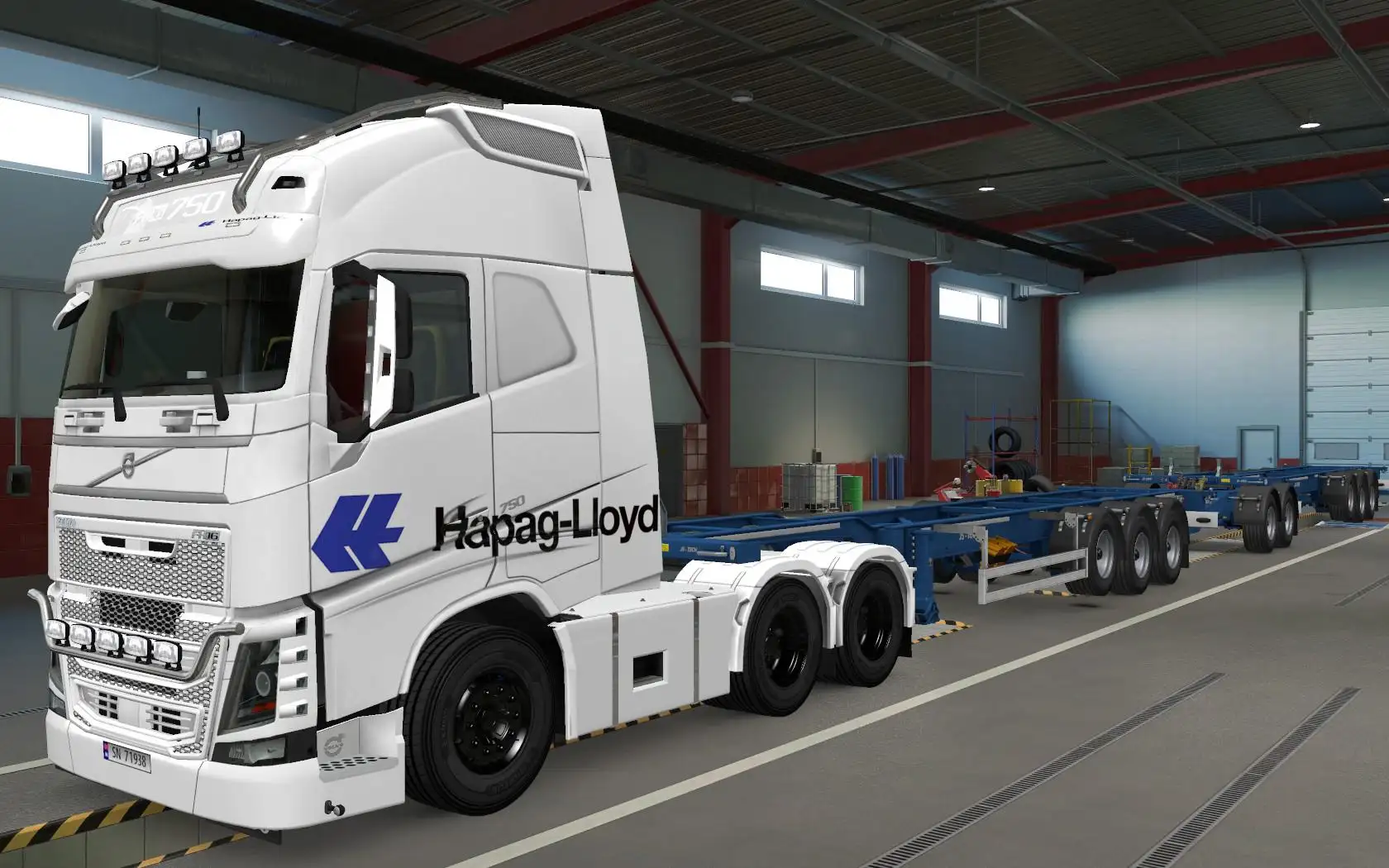 ETS2 - Volvo FH16 2012 Hapag Lloyd Branco Skin (1.37.x) ETS2 - Volvo FH16 2012 Hapag Lloyd Branco Skin (1.37.x)
