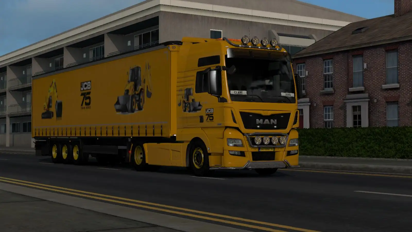 ETS2 - JCB Skin for Krone Profiliner V1.0 (1.37.x)
