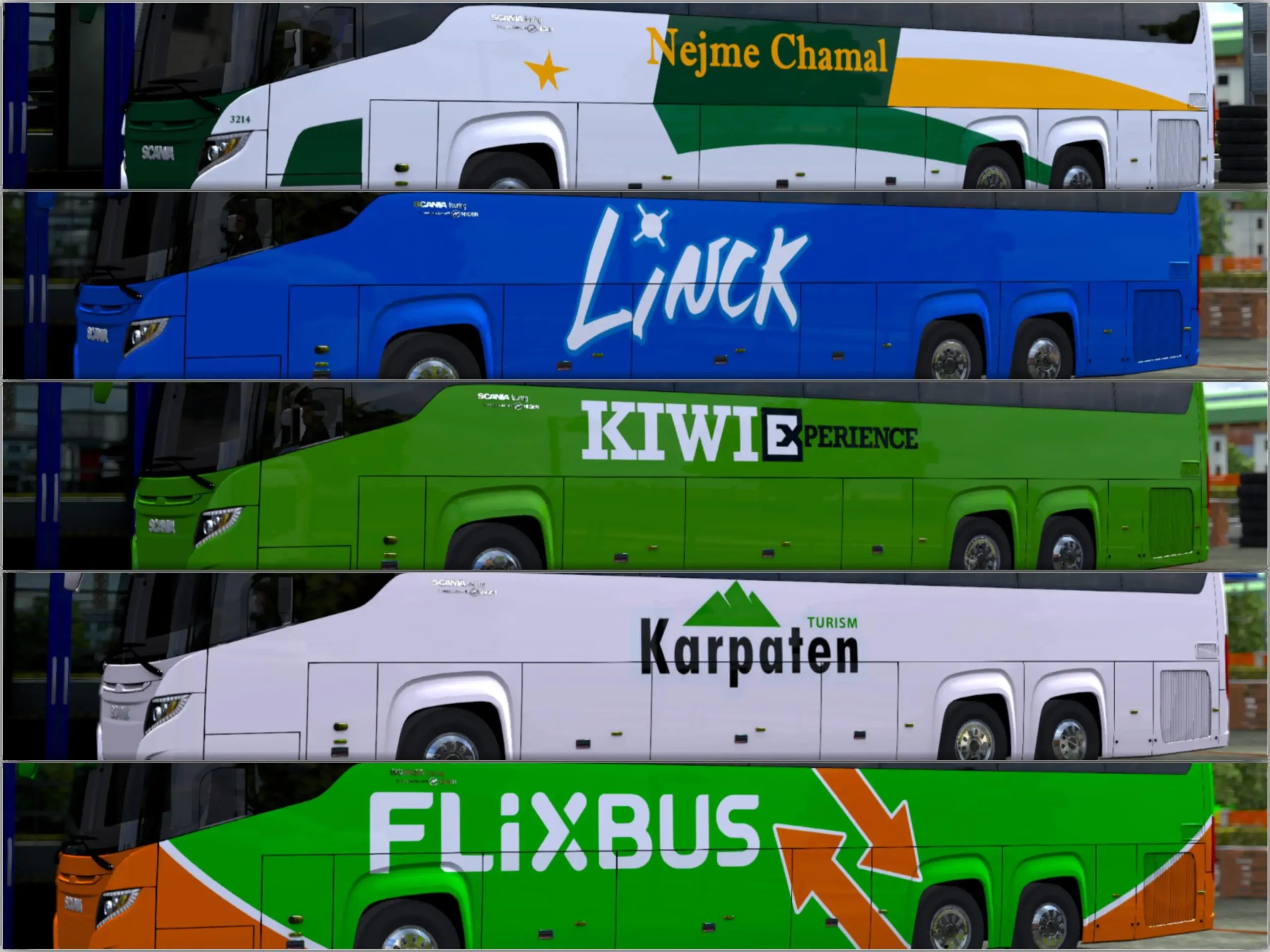 ETS2 - Scania Touring 15 Skins Pack (1.37.x) ETS2 - Scania Touring 15 Skins Pack (1.37.x)