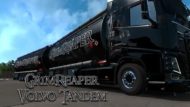 ETS2 - Volvo Tandem GrimReaper Skin V1.0 (1.37.x)