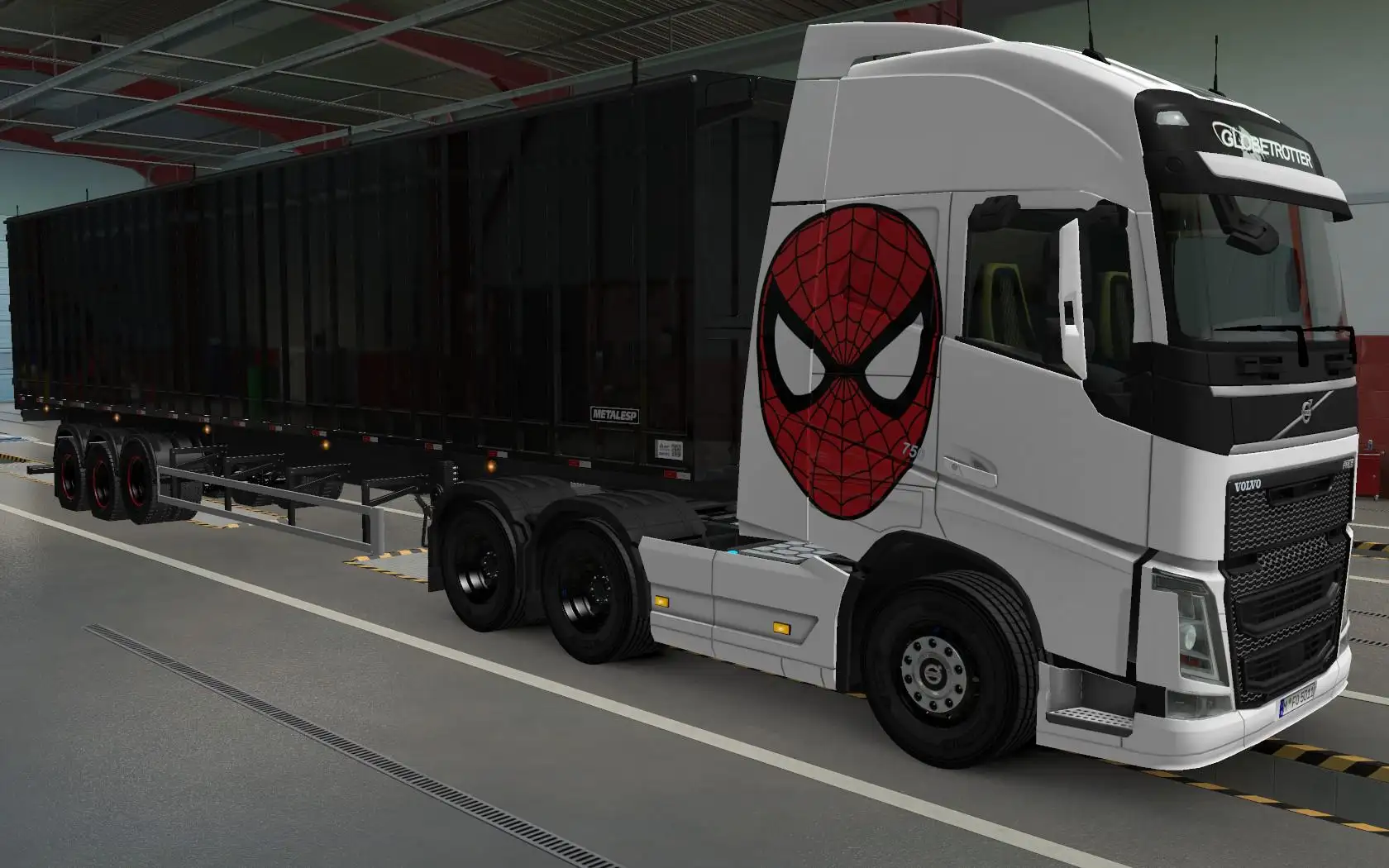 ETS2 - Volvo FH16 2012 Spider Man Skin (1.37.x)