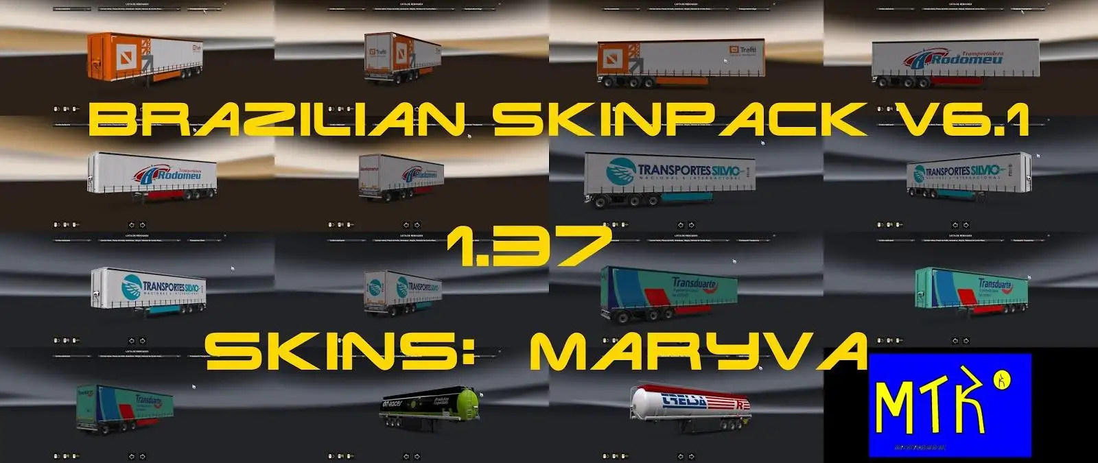 ETS2 - Brazilian Skinpack V6.1 (1.37.x) ETS2 - Brazilian Skinpack V6.1 (1.37.x)