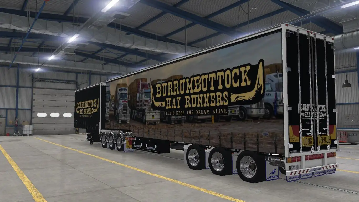 ETS2 - Burrumbuttock Hay Runnes Dropdeck Tautliner Skin V1.0 (1.37.x) ETS2 - Burrumbuttock Hay Runnes Dropdeck Tautliner Skin V1.0 (1.37.x)