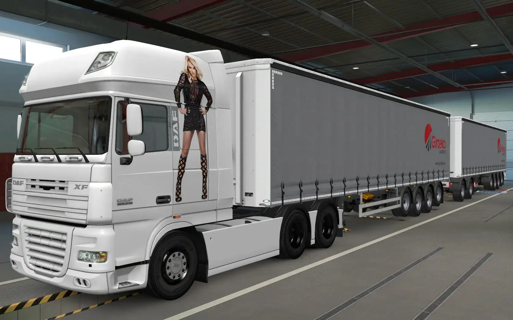 ETS2 - Daf Xf 105 Britney Spears Skin (1.37.x)
