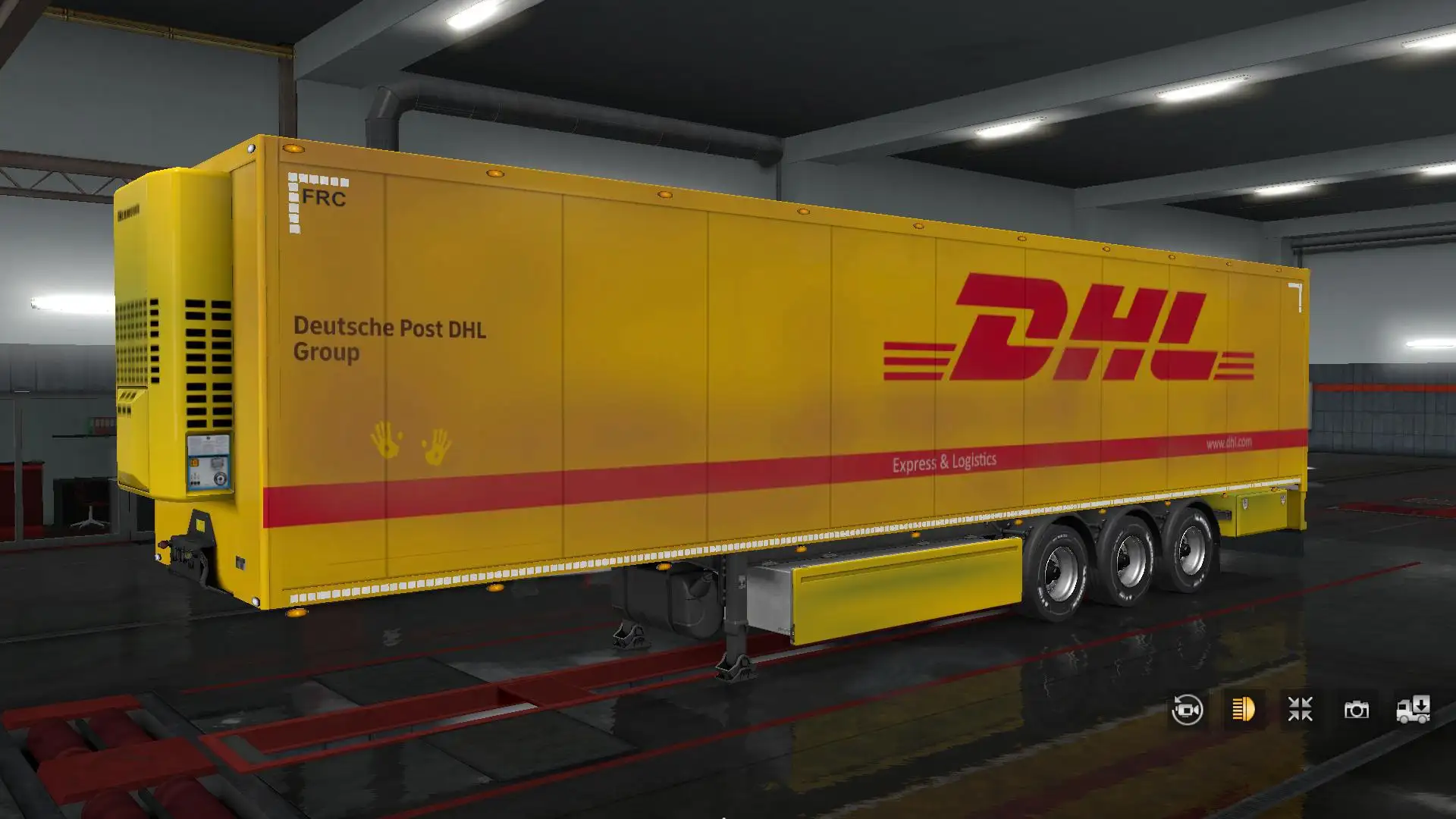 ETS2 - Dirty DHL Trailer V1.0 (1.37.x)